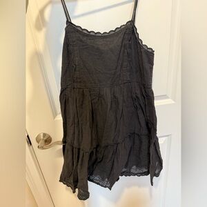 Urban Outfitters Black Tiered A-Line Skirt